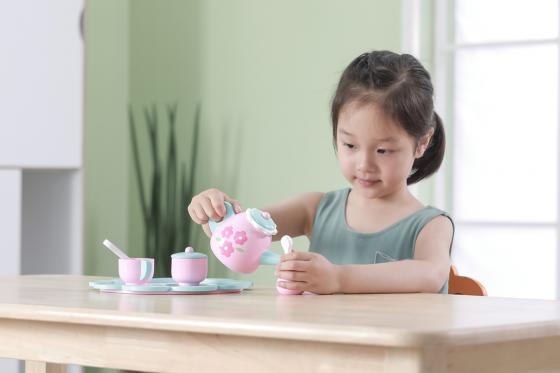 Tee-Set aus Holz - 9-teilig 2 