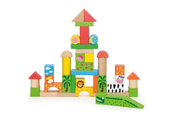 Holzbausteine Zoo - 50-teilig 1 