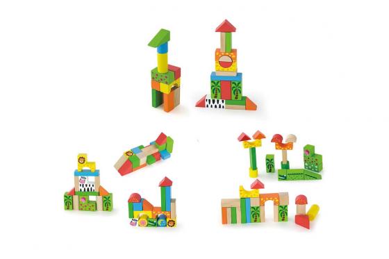 Holzbausteine Zoo - 50-teilig 3 