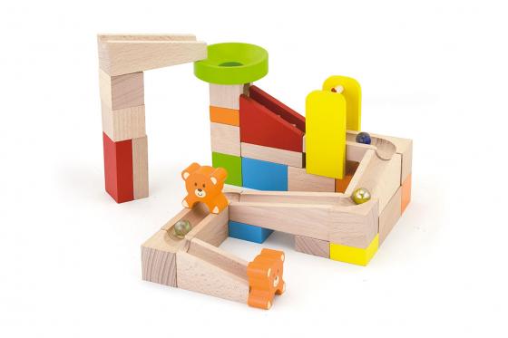 Holzkugelbahn - 49-teilig  