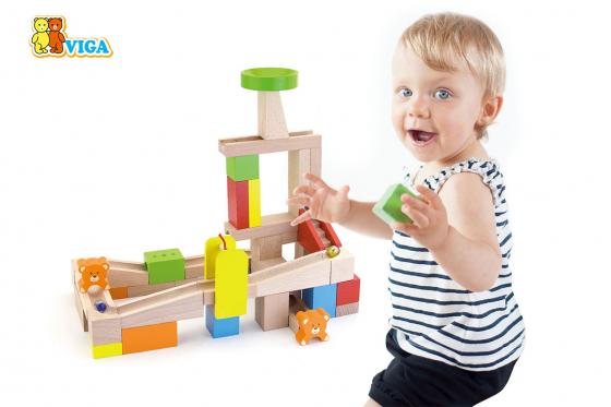 Holzkugelbahn - 49-teilig 4 