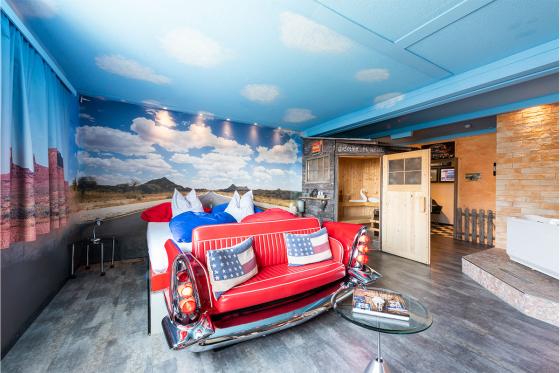 Privat-Wellness in eigener Suite - inkl. Übernachtung in der Route 66 Suite & 3-Gang Menü 1 