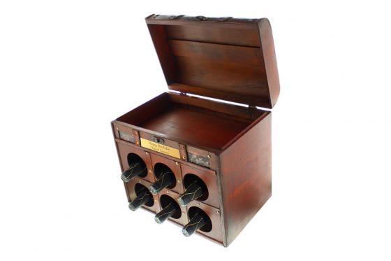 Coffre à vin gravé - vins rouges italiens 2 