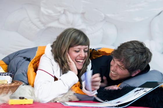 Nuit dans un igloo pour 2 - & parapente pour 1 personne à Davos 2 