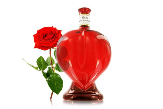 Rosé en bouteille en coeur - Personnalisable 2 