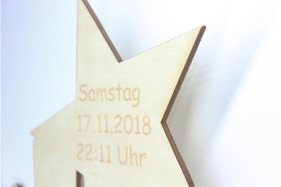 Nachtlicht Stars - mit Gravur 2 