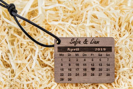 Porte-clés en bois - Personnalisable 2 