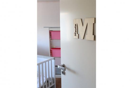 Türschild Buchstabe - mit Gravur 1 