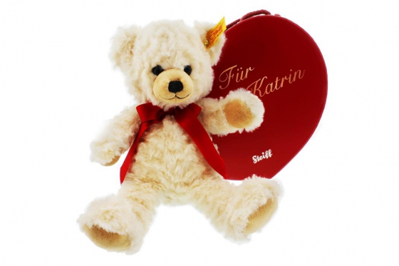 Steiff Teddy - in Herzbox - personalisierbar  