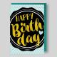 Grusskarte mit Kuvert, Happy Birthday
