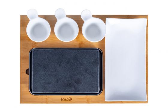 Set pour steaks sur pierre chaude - LavaQ 4 