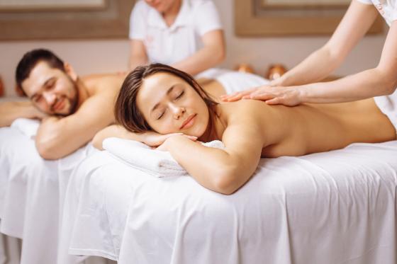 Moment de détente en duo - Massages du corps & mini soins du visage, 80 minutes  
