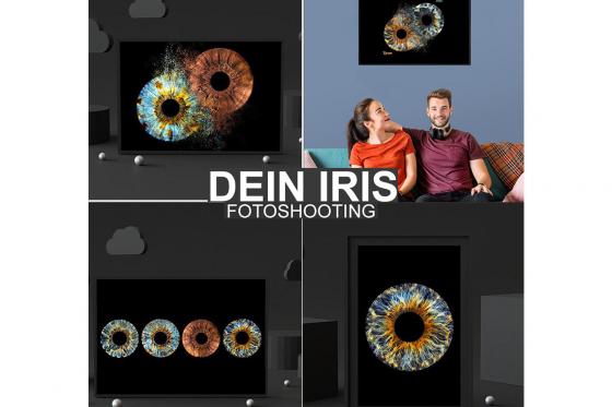 Iris Fotografie - 30x30cm auf Echt-Glas, für eine Person 3 