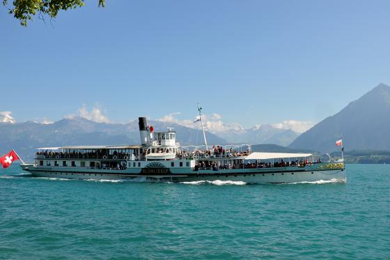 Journée au château de Spiez - Tour en bateau en 1ère classe, apéro & entrée au musée | 1 pers.  