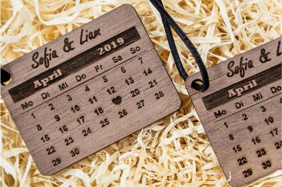 Porte-clés en bois - Personnalisable 1 