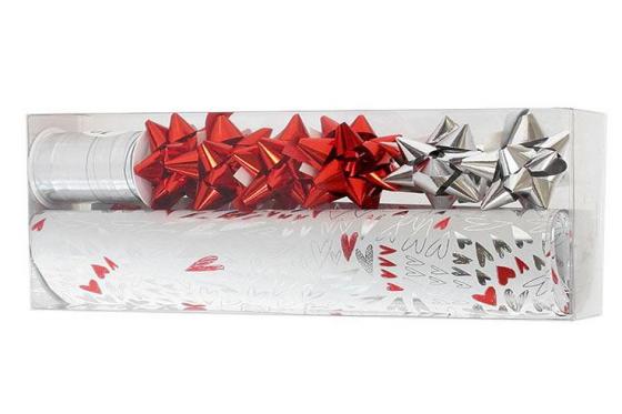 Emballage cadeau cœurs - set de 9 pièces  