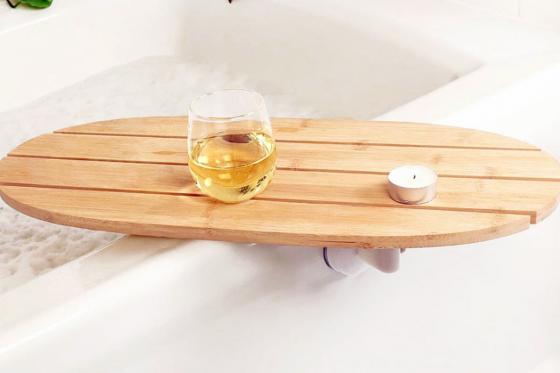 Vassoio per il bagno - in legno di bambù e gomma  [article_picture_small]