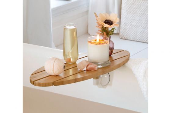 Vassoio per il bagno - in legno di bambù e gomma 3 [article_picture_small]