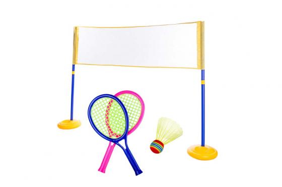 2in1 Badminton Set - inkl. Netz  