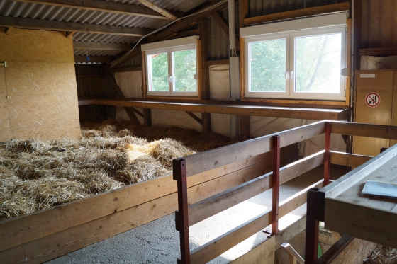 Schlafen im Stroh - auf einem Biobauernhof am Rhein  