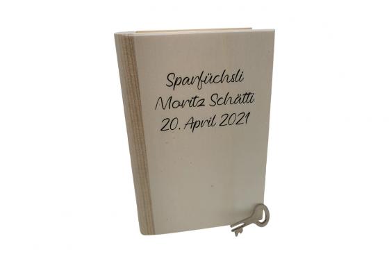 Livret en bois - avec impression  