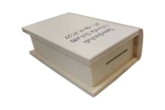 Livret en bois - avec impression 3 