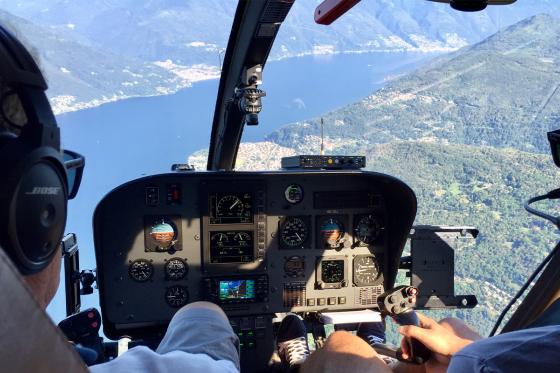 Pilotare un elicottero da solo - Volo di andata e ritorno in Ticino per 1 persona 1 