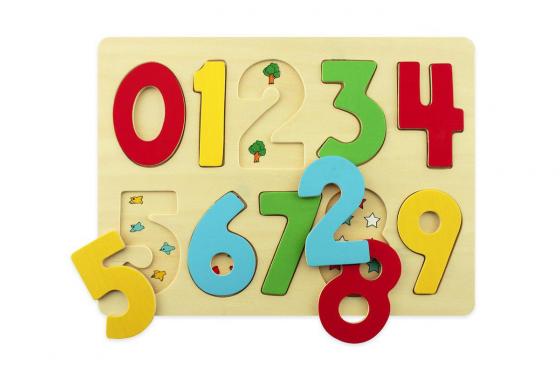 Zahlenpuzzle - aus Holz 1 