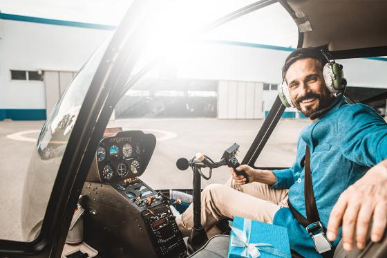 Vol d’initiation en hélico R44 - 30 minutes au départ de Sion, 1 personne 2 