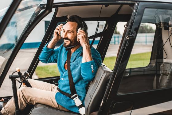 Vol d’initiation en hélico R44 - 30 minutes au départ de Sion, 1 personne 3 