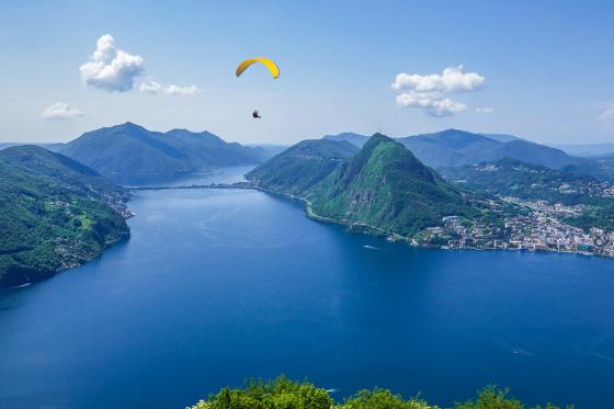 Parapente au-dessus du Tessin - Vol d'env. 20 minutes au départ du Monte Generoso 2 