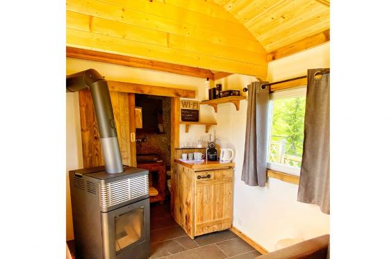 Séjour dans une roulotte - 1 nuit, avec petit déjeuner, Spa et menu fondue 7 