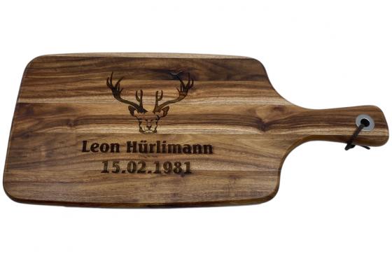 Planche de cuisine en bois - avec gravure  