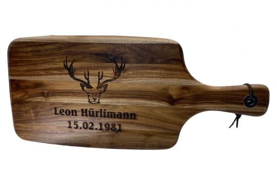 Planche de cuisine en bois - avec gravure 1 