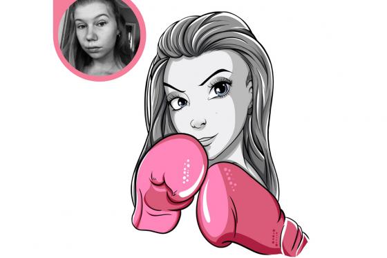 Illustration im Manga Stil - Stelle Sie Ihr Foto im Manga Stil dar  