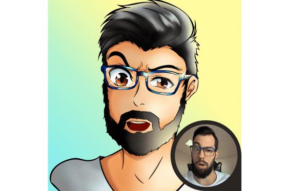 Illustration im Manga Stil - Stelle Sie Ihr Foto im Manga Stil dar 2 