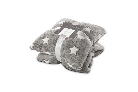 Kissen-Decken-Set - mit Sternenmuster 3 