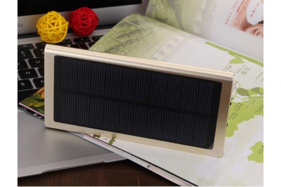 Solar Powerbank - mit Druck, Gold 5 