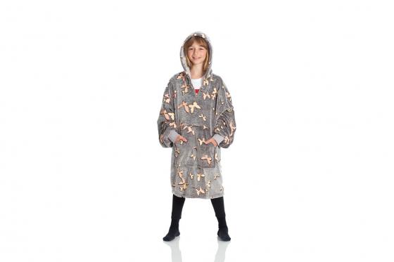 Kids Hoodie - Glow Butterflies  