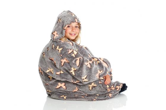 Kids Hoodie - Glow Butterflies 4 