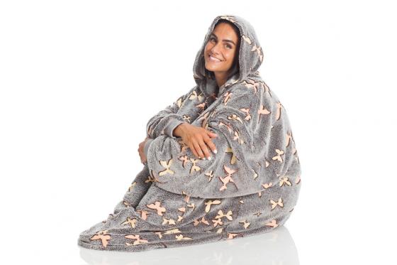 Hoodie - Glow Butterflies 3 