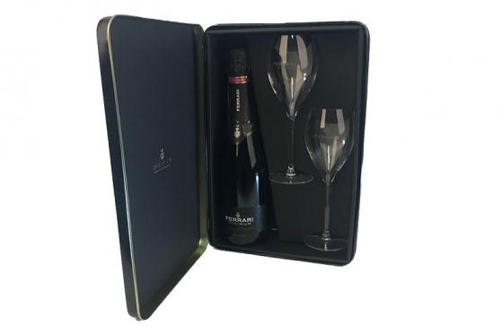Premium Geschenkset - Ferrari Maximum & edle Grand cru Gläser 2 