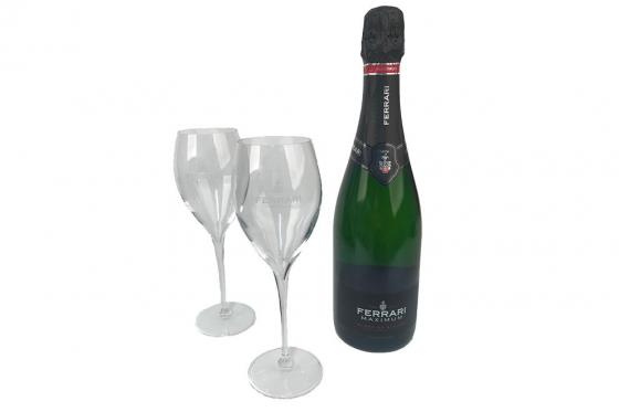 Premium Geschenkset - Ferrari Maximum & edle Grand cru Gläser 3 