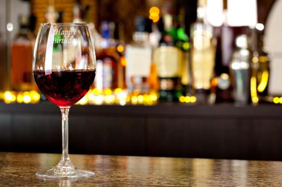 Verre à vin - avec gravure 1 