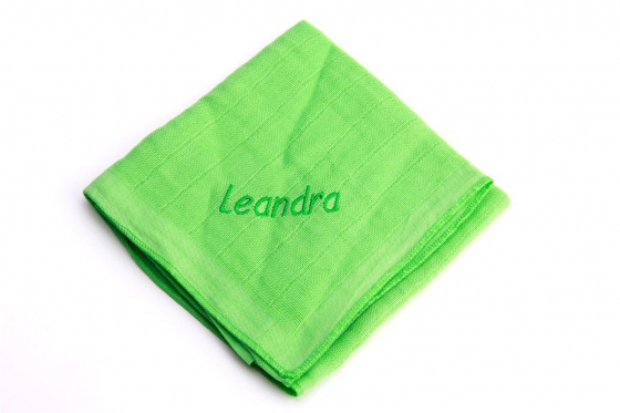 Patte pour bébé - avec prénom - vert  