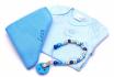 Body-Geschenkset blau - mit Nuscheli & Nuggikette 