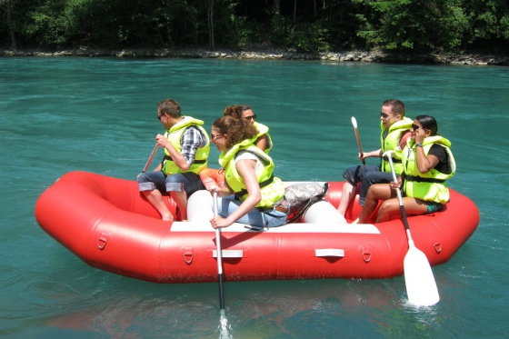 Schlauchboot Fahrt - auf der Aare 3 