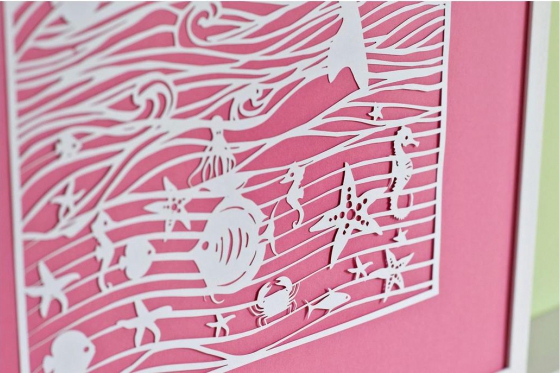 Wandbild Sea world  - Name & Geburtstag 2 