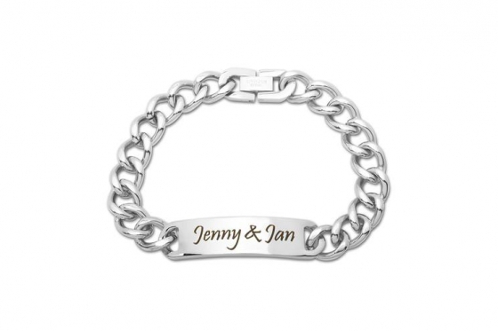 Edelstahl Armband Poliert - Personalisierbar  