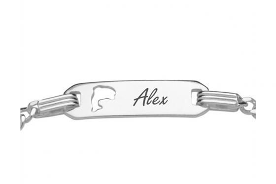 Kinderarmband Delfin - mit Namensgravur 1 